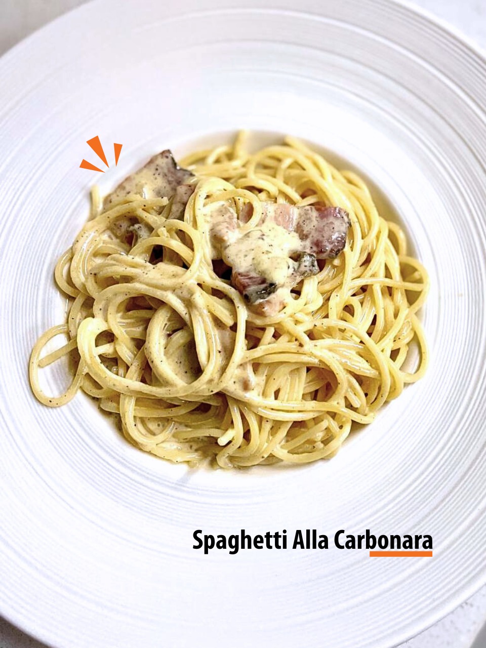 Spaghetti alla Carbonara at Bellini