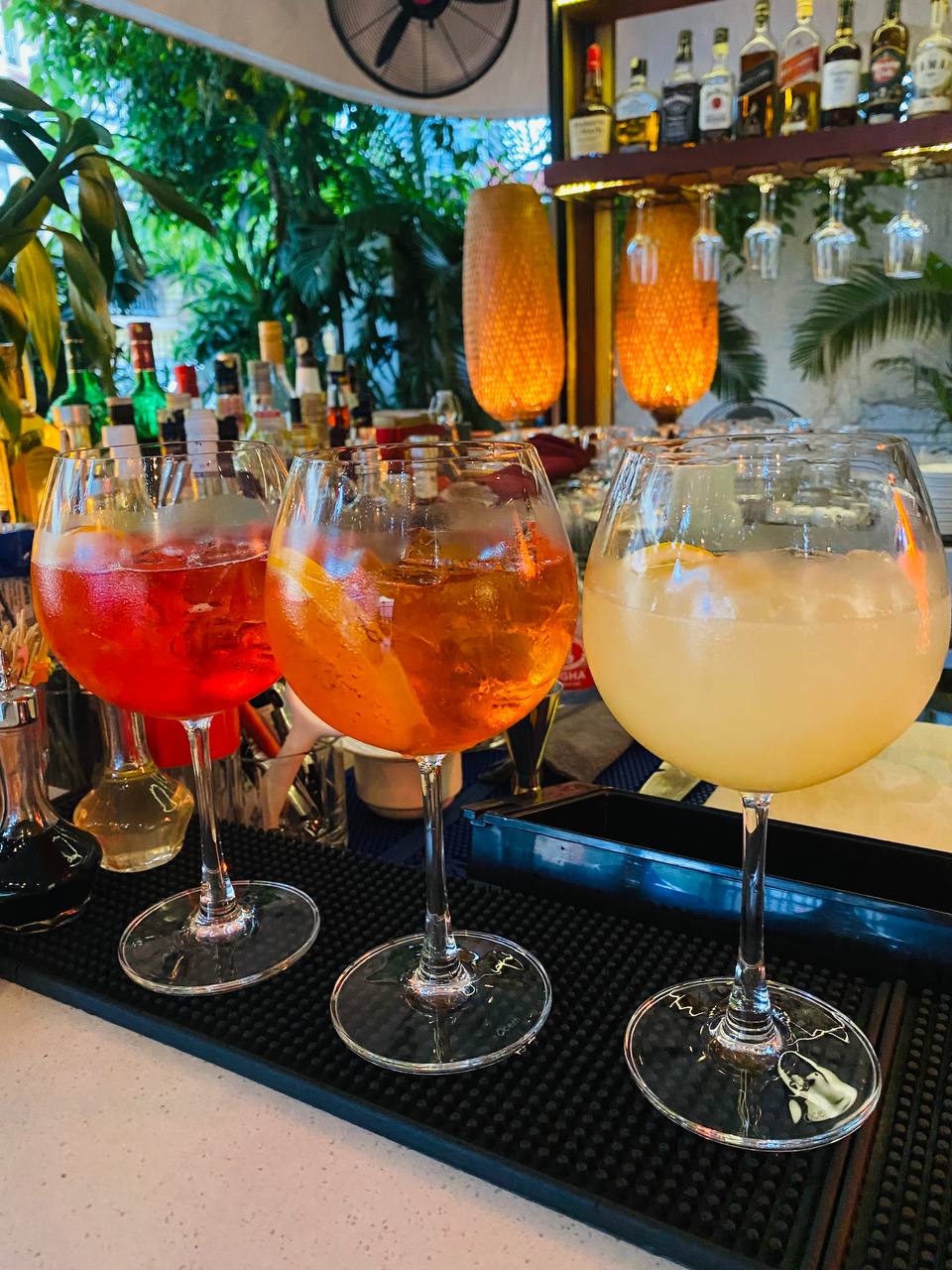 Spritz cocktails at Bellini bar
